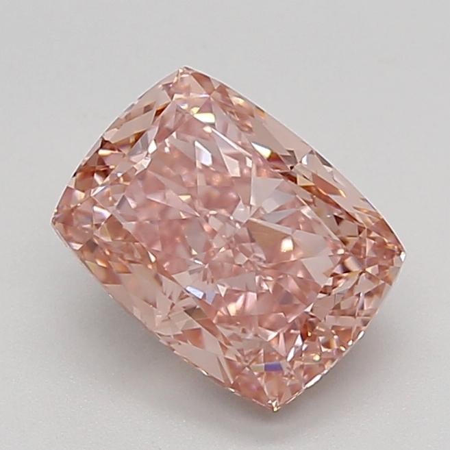 2.80 Ct. Fancy Intense Brownish Pink Cushion Lab Grown Diamond