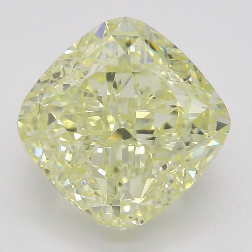 3.07 Ct. Fancy Light Yellow Cushion Diamond
