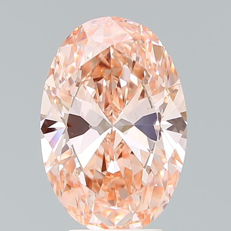4.26 Ct. Fancy Vivid Pink Oval Lab Grown Diamond