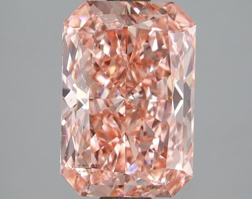 3.00 Ct. Fancy Vivid Pink Radiant Lab Grown Diamond