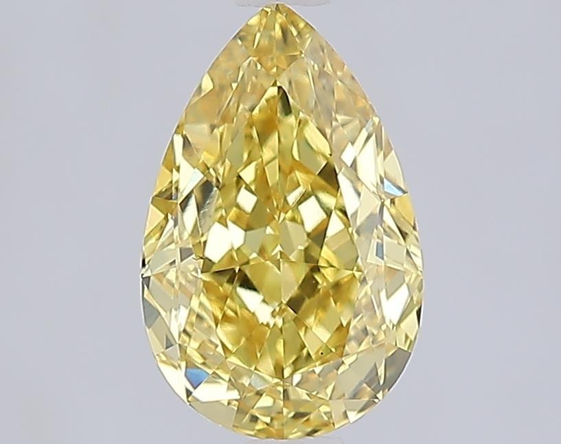 1.59 Ct. Fancy Intense  Yellow Pear Lab Grown Diamond