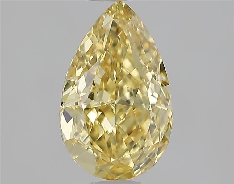 1.09 Ct. Fancy Intense  Yellow Pear Lab Grown Diamond