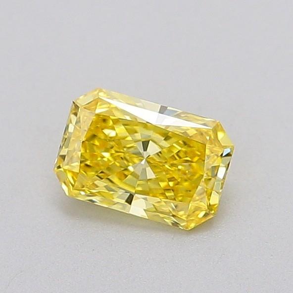 0.51 Ct. Fancy Vivid  Yellow Radiant Lab Grown Diamond