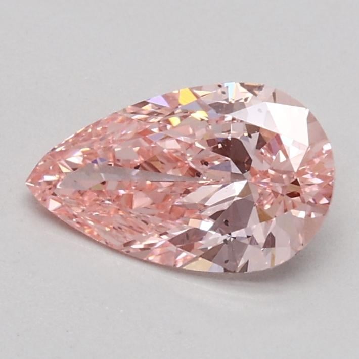 0.54 Ct. Fancy Intense Pink Pear Lab Grown Diamond