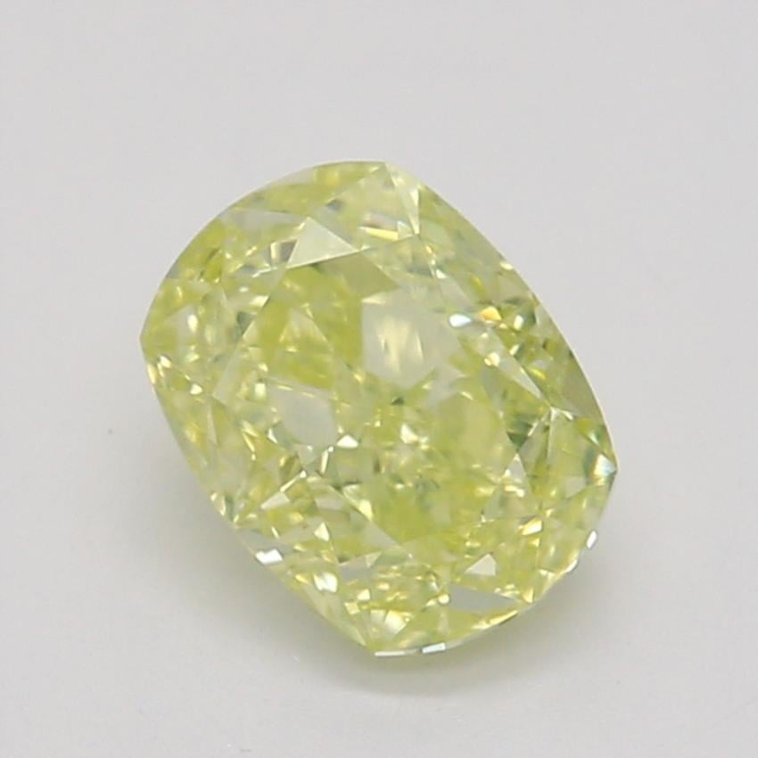 0.51 Ct. Fancy Yellow Cushion Diamond