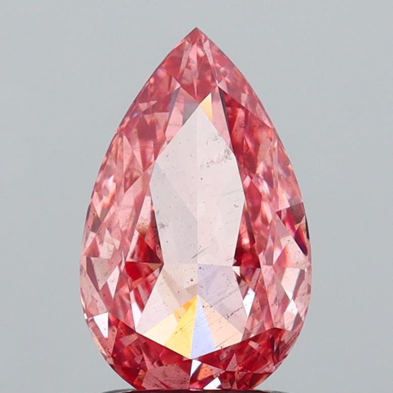 1.54 Ct. Fancy Vivid  Pink Pear Lab Grown Diamond