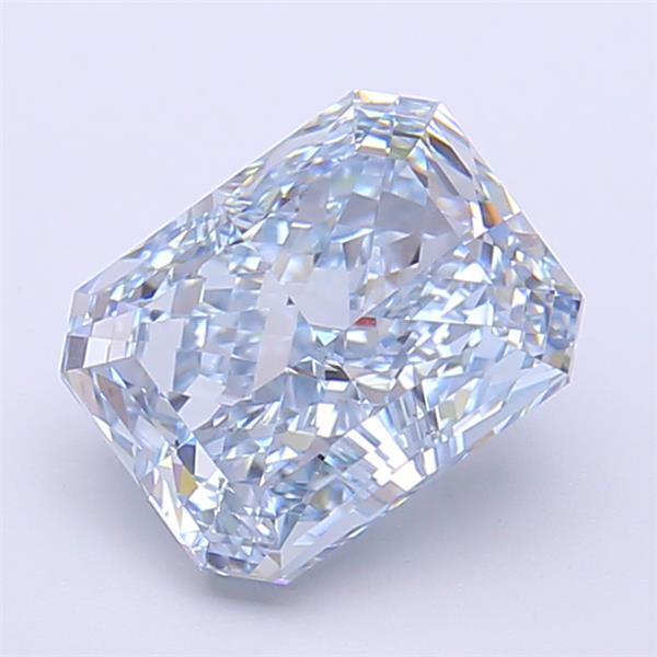 2.55 Ct. Fancy Intense Blue Radiant Lab Grown Diamond