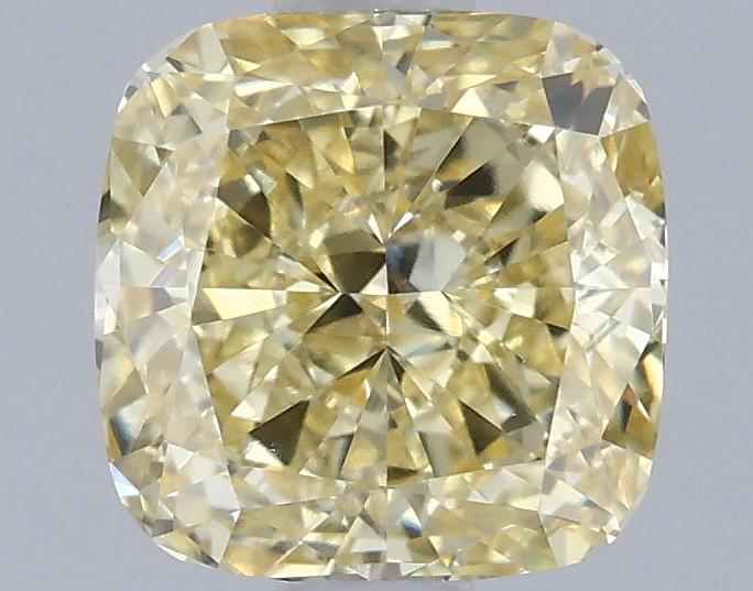 1.06 Ct. Fancy Intense  Yellow Cushion Lab Grown Diamond