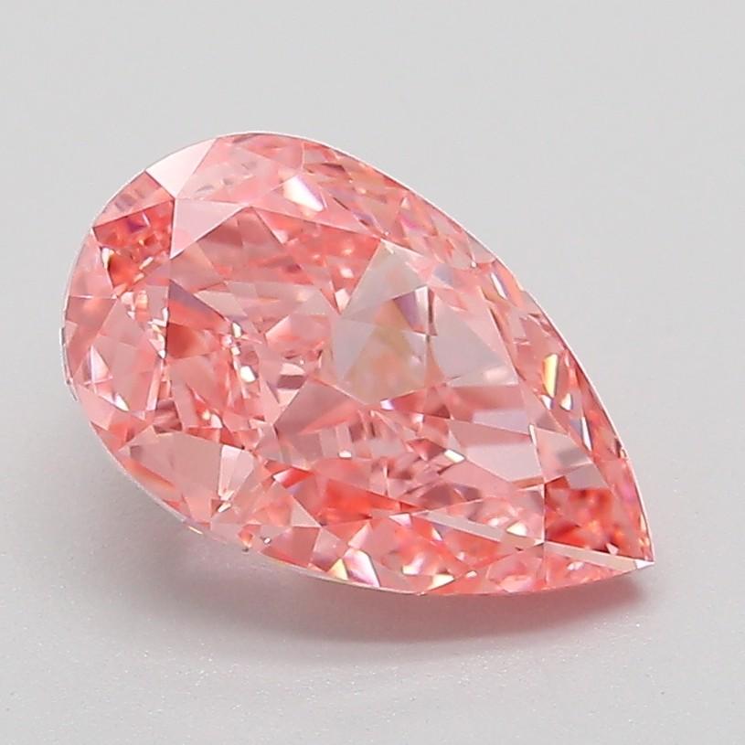 2.08 Ct. Fancy Vivid Pink Pear Lab Grown Diamond