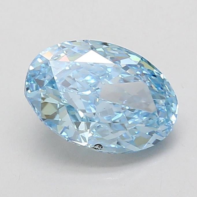 2.01 Ct. Fancy Vivid Blue Oval Lab Grown Diamond
