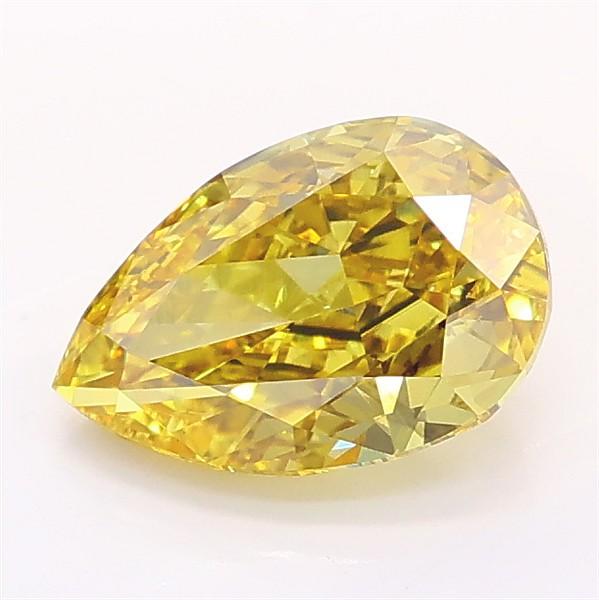 1.41 Ct. Fancy Intense Yellow Pear Lab Grown Diamond