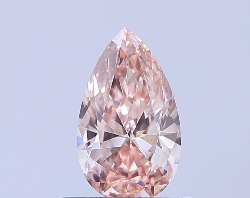 0.59 Ct. Fancy Light Pinkish Brown Pear Lab Grown Diamond