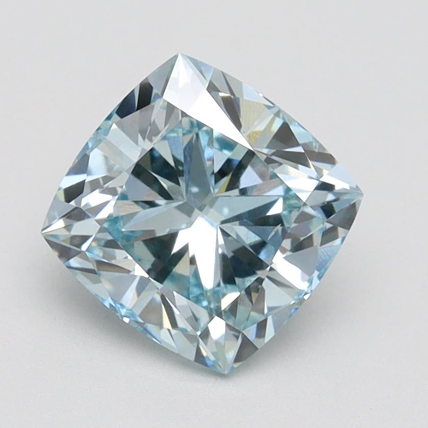 1.80 Ct. Fancy Intense Blue Cushion Lab Grown Diamond