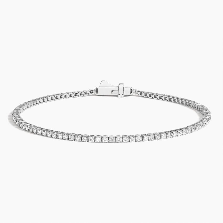 Image of 14K White Gold 6.5 in. Petite Lab Diamond Tennis Bracelet (1 1/2 ct. tw.)