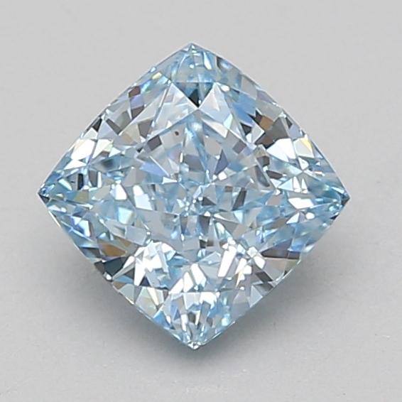 1.52 Ct. Fancy Intense Blue Cushion Lab Grown Diamond