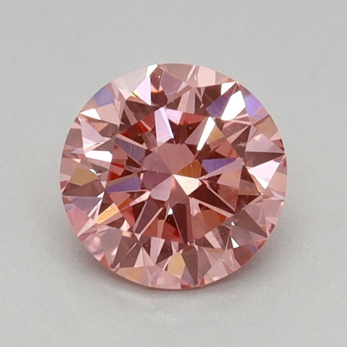0.44 Ct. Fancy Vivid Pink Round Lab Grown Diamond
