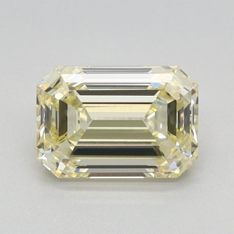 1.02 Ct. Fancy Light Yellow Emerald Lab Grown Diamond