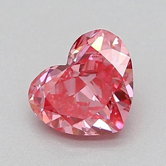 0.32 Ct. Fancy Vivid  Pink Heart Lab Grown Diamond