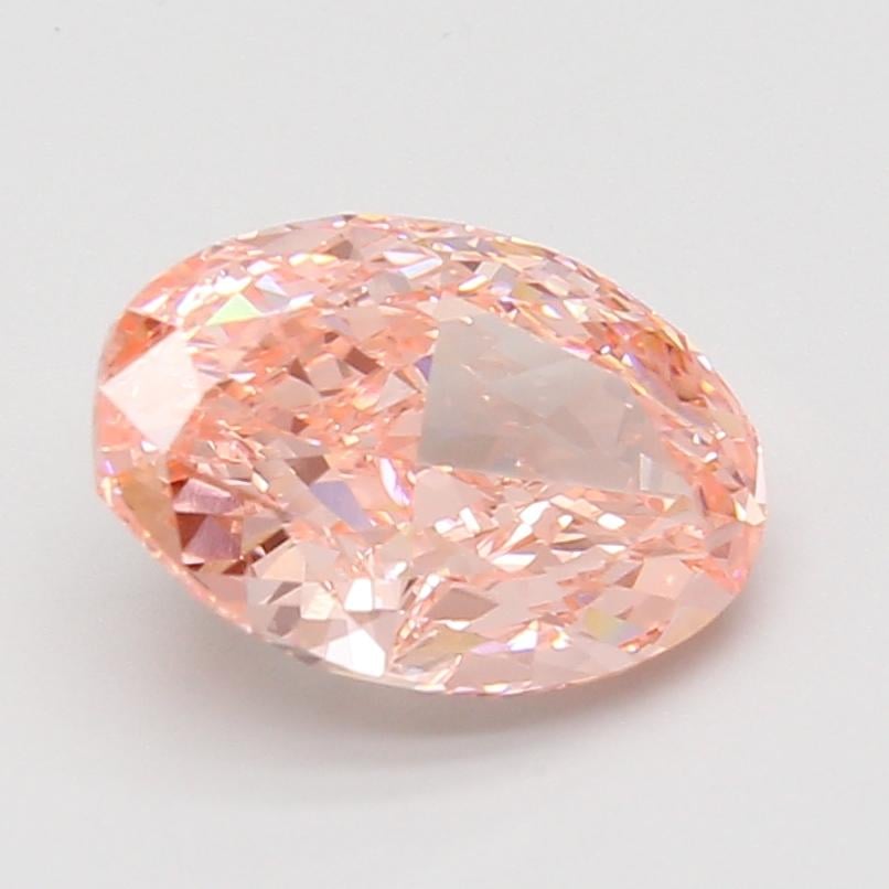 3.07 Ct. Fancy Vivid Pink Oval Lab Grown Diamond