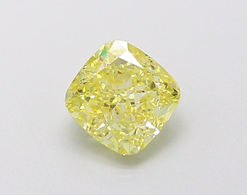 1.11 Ct. Fancy Intense  Yellow Cushion Lab Grown Diamond