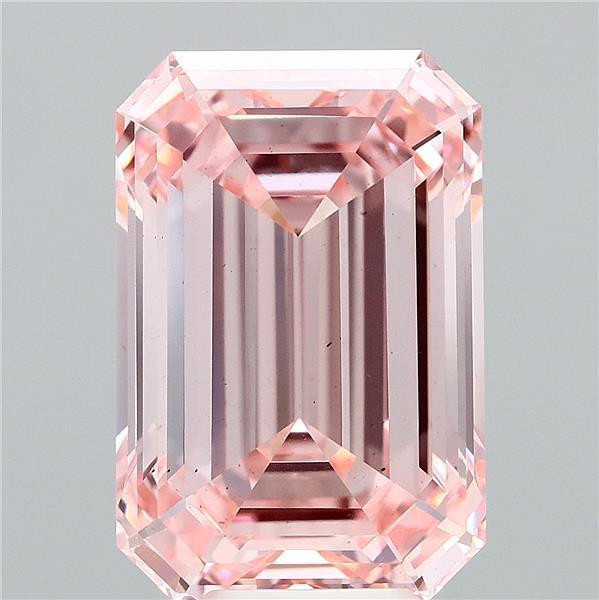 8.13 Ct. Fancy Intense Pink Emerald Lab Grown Diamond