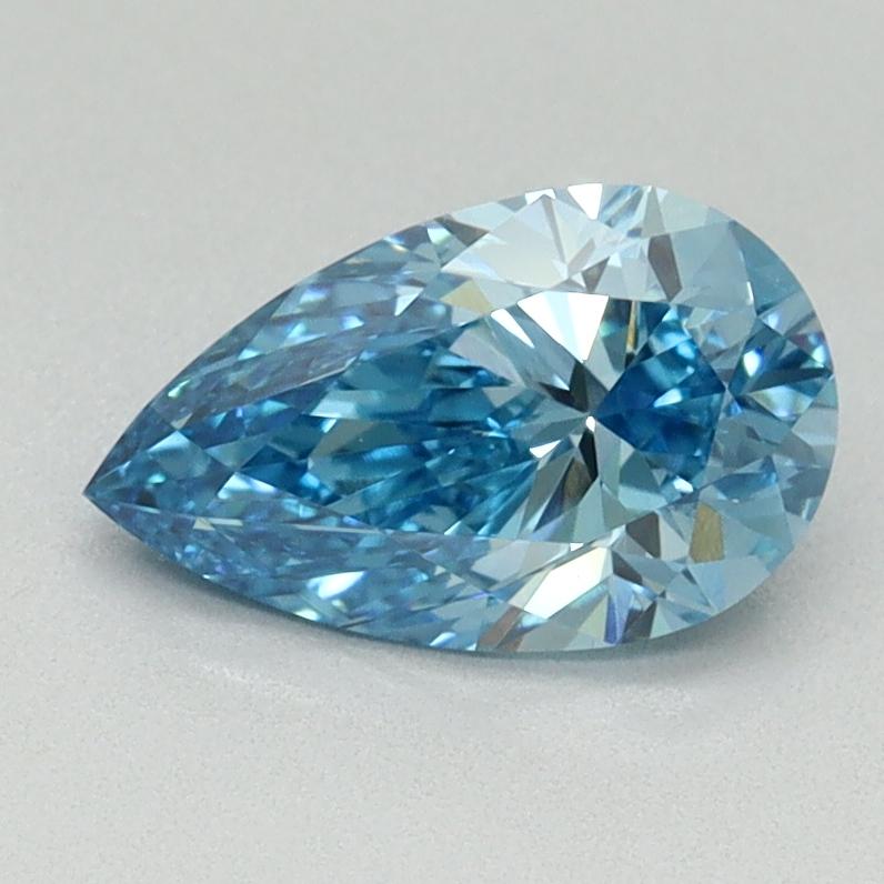 1.06 Ct. Fancy Vivid Blue Pear Lab Grown Diamond
