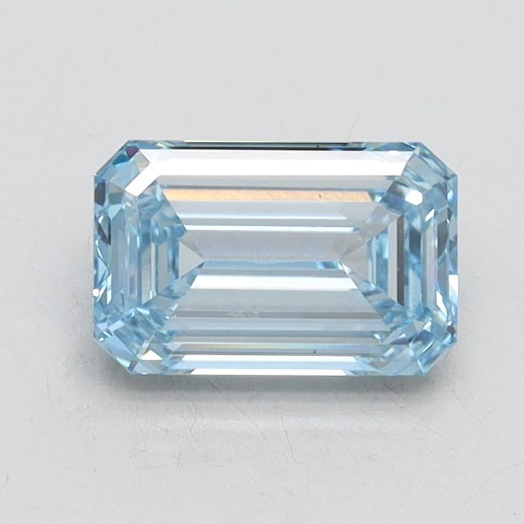1.02 Ct. Fancy Intense Blue Emerald Lab Grown Diamond