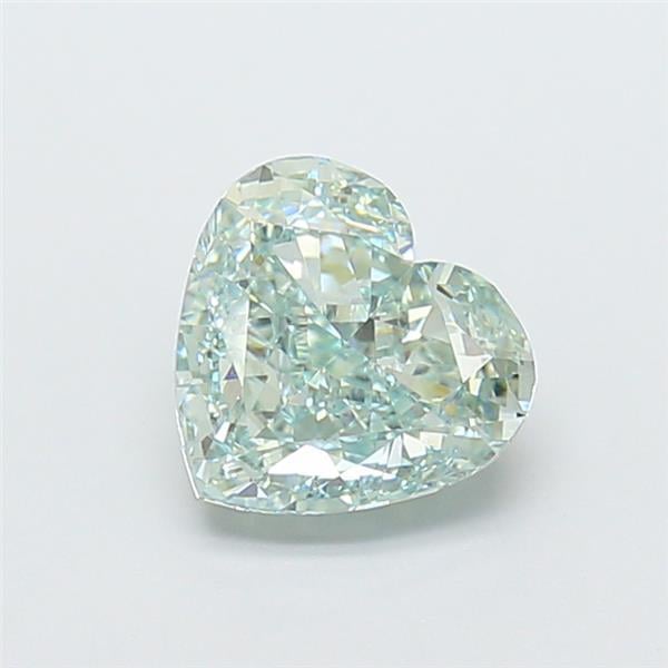 2.17 Ct. Fancy Intense Green Heart Lab Grown Diamond
