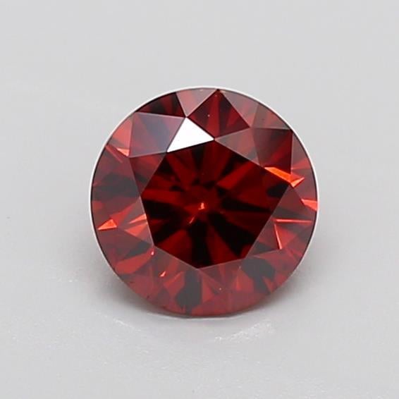 1.21 Ct. Fancy Deep  Orange Round Lab Grown Diamond