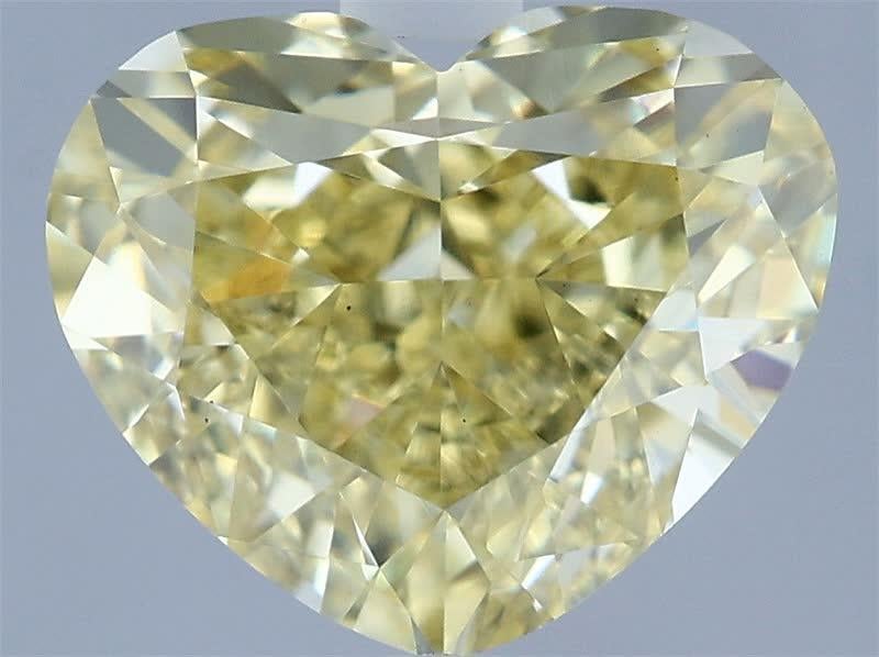 2.05 Ct. Fancy Intense Yellow Heart Lab Grown Diamond