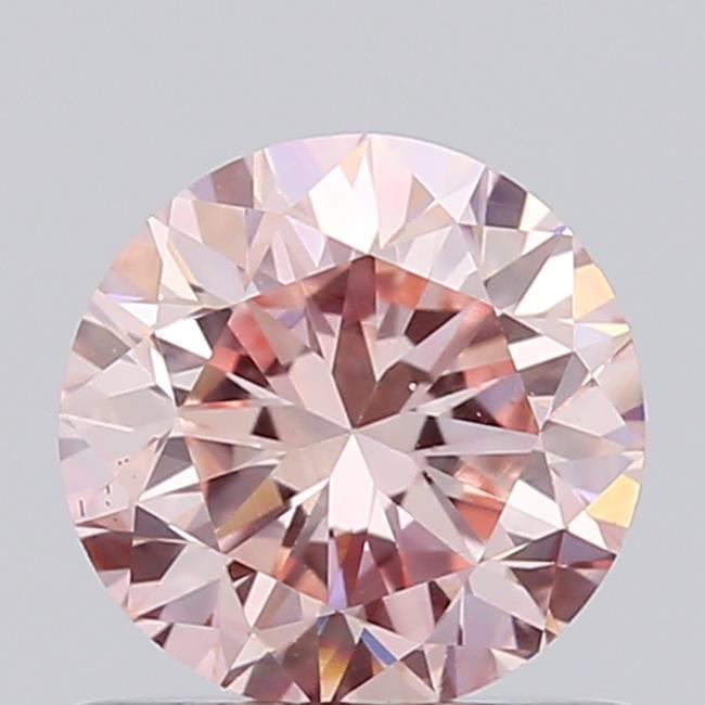0.67 Ct. Fancy Intense Pink Round Lab Grown Diamond