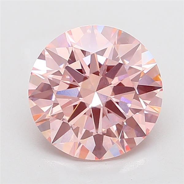 5.02 Ct. Fancy Intense Pink Round Lab Grown Diamond