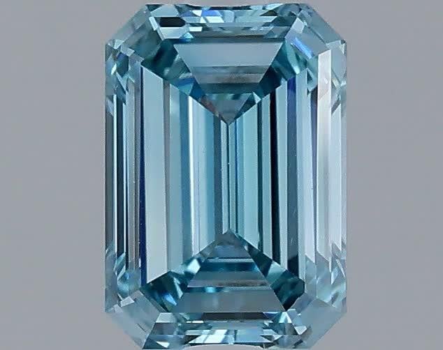 1.25 Ct. Fancy Vivid Blue Emerald Lab Grown Diamond