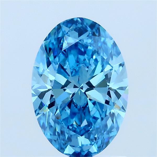 1.06 Ct. Fancy Blue Oval Lab Grown Diamond