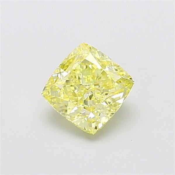 1.10 Ct. Fancy Yellow Cushion Lab Grown Diamond