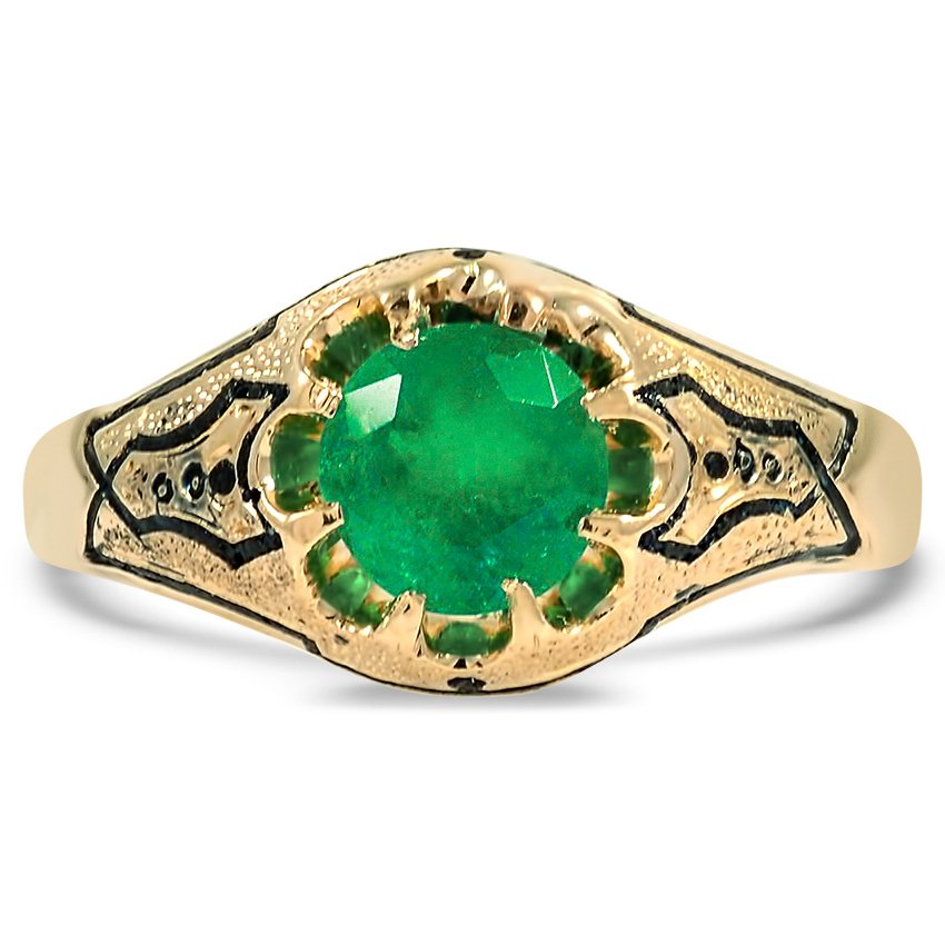 Victorian Emerald Vintage Ring | Strasbourg | Brilliant Earth
