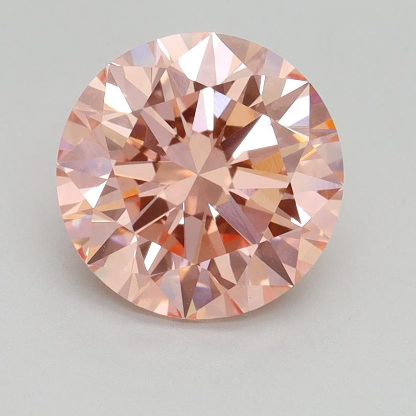 2.70 Ct. Fancy Intense Pink Round Lab Grown Diamond