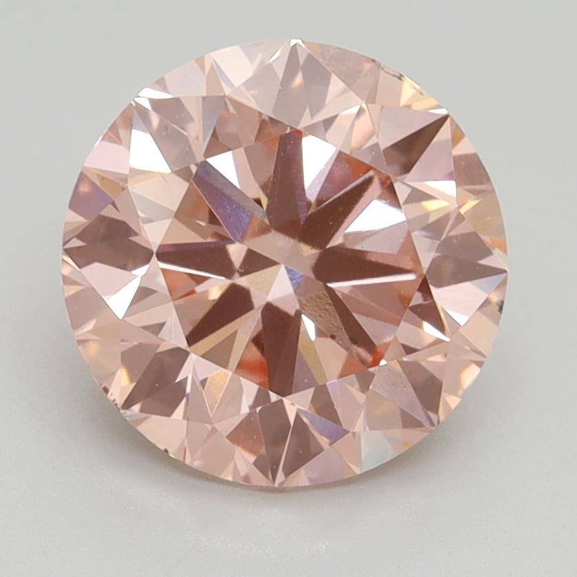 2.50 Ct. Fancy Intense Pink Round Lab Grown Diamond