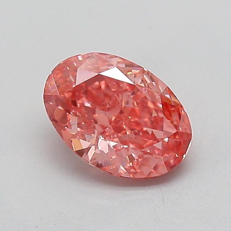 1.05 Ct. Fancy Vivid Pink Oval Lab Grown Diamond