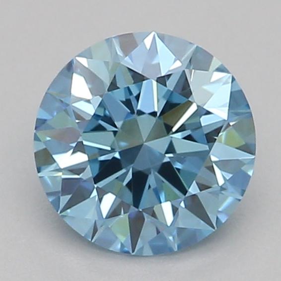 0.50 Ct. Fancy Vivid Blue Round Lab Grown Diamond