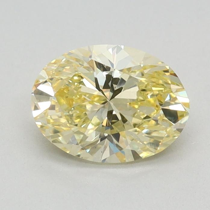 0.74 Ct. Fancy Intense Yellow Oval Lab Grown Diamond
