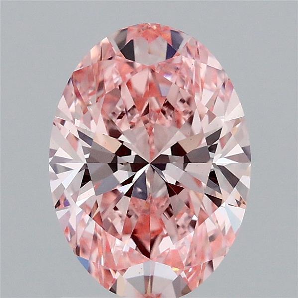 1.52 Ct. Fancy Vivid Pink Oval Lab Grown Diamond