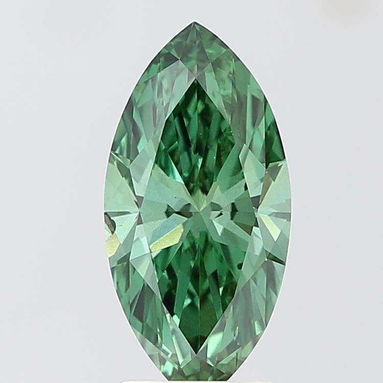 2.00 Ct. Fancy Vivid Green Marquise Lab Grown Diamond