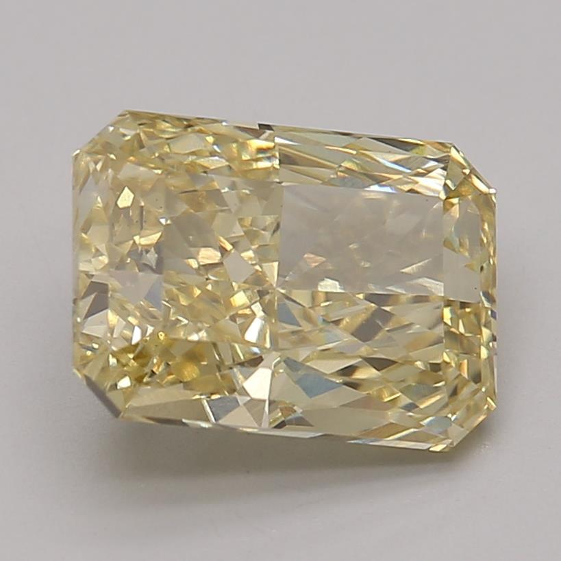 3.51 Ct. Fancy Vivid Yellow Radiant Lab Grown Diamond