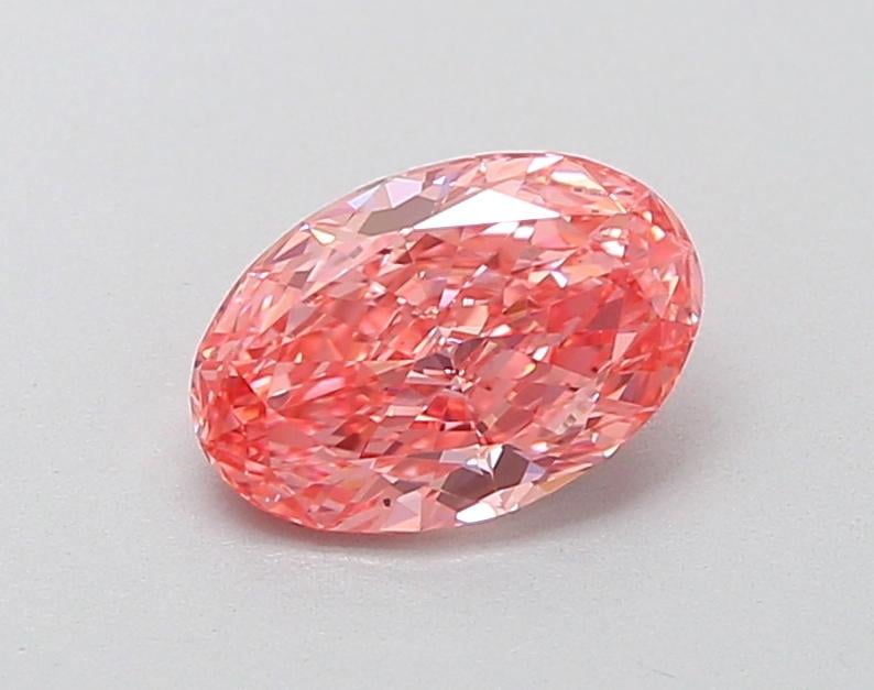 1.07 Ct. Fancy Vivid  Pink Oval Lab Grown Diamond
