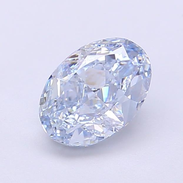 1.06 Ct. Fancy Intense  Blue Oval Lab Grown Diamond