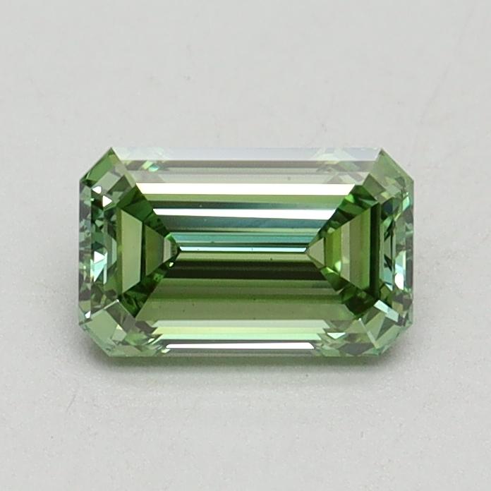 0.71 Ct. Fancy Intense Pacific Green Emerald Lab Grown Diamond