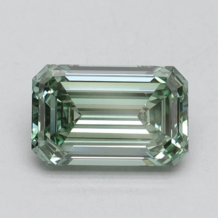 1.00 Ct. Fancy Vivid Pacific Green Emerald Lab Grown Diamond