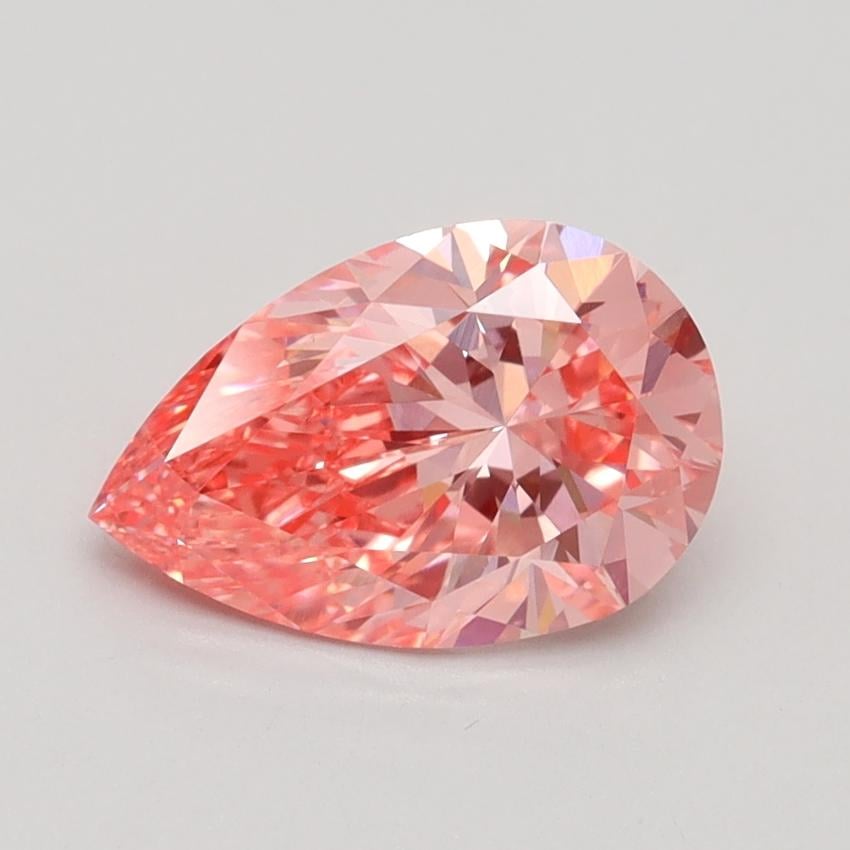 1.51 Ct. Fancy Vivid Pink Pear Lab Grown Diamond