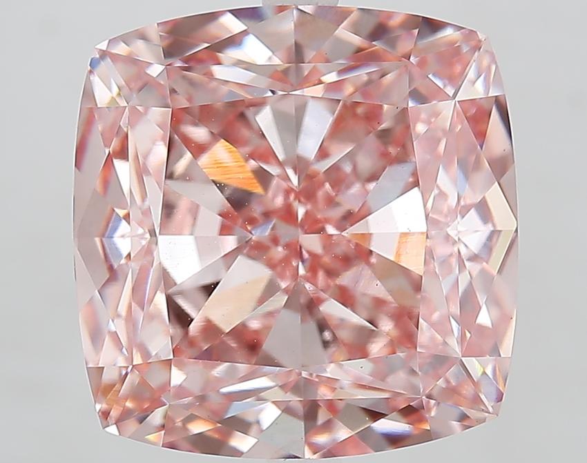 11.03 Ct. Fancy Intense Pink Cushion Lab Grown Diamond